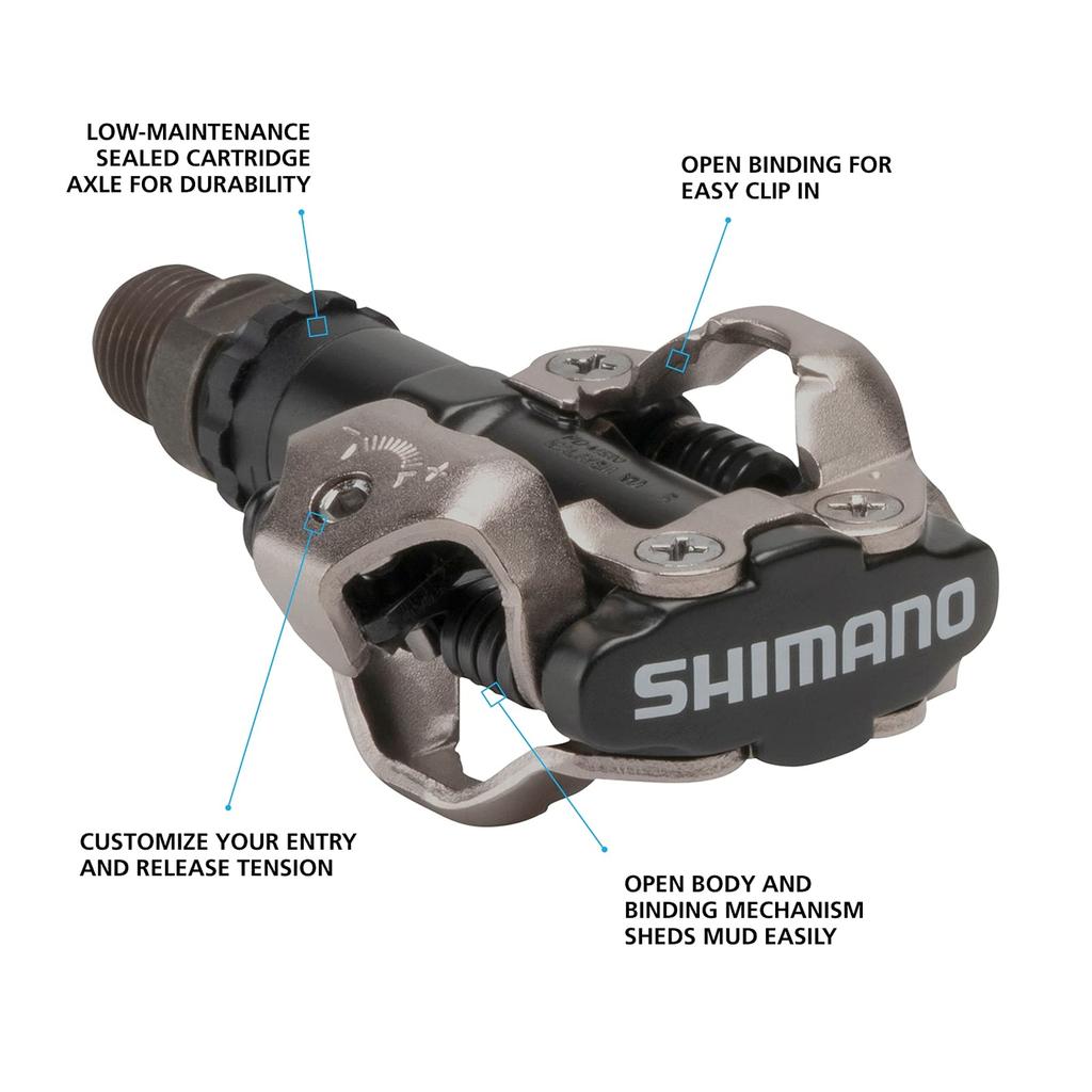 SHIMANO SPD EPDM520L Pedals, Black,