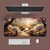 Extra Large Washable Mouse Pad - Aurora Landscape & Sunset Clouds Design, Thickened for Office and Gaming Desks