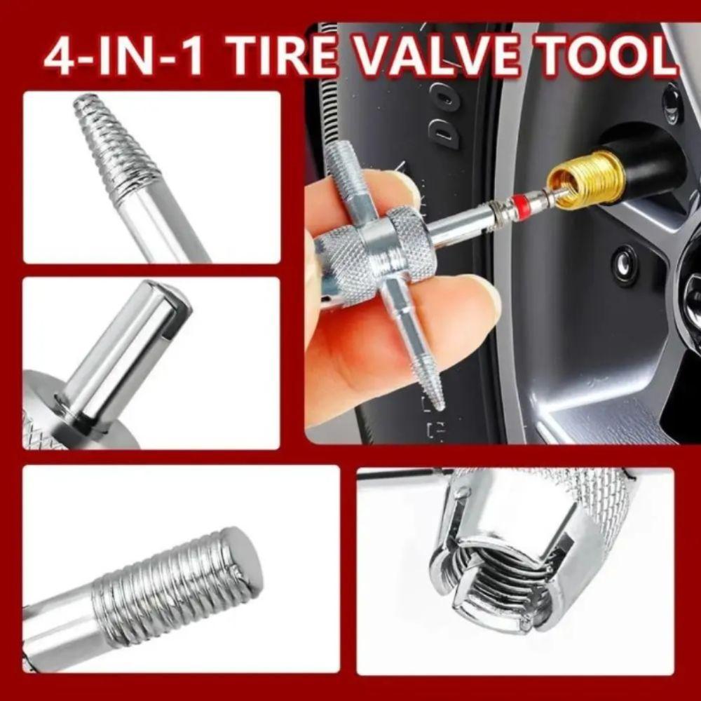 Sturdy Construction Tire Valve Core Tools T-Hook Design Quick Change Tool  Tire Valve Service