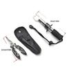 Fish Gripper Fishing Pliers Mutifunction Line Cutter Hook Remover Fish Lip Gripper with Storage Bag Fly Fishing Tool