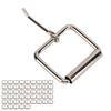 50 Pcs Belt Pin Buckle Metal Adjustable Strap Roller Buckles for Dog Collar Chest Strap Bags Leather Belt