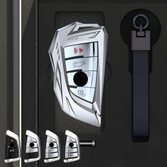 Zinc Alloy TPU Car Key Case Cover For BMW X1 X2 X3 X4 X5 X6 X7 1 2 3 4 5 6 7 8