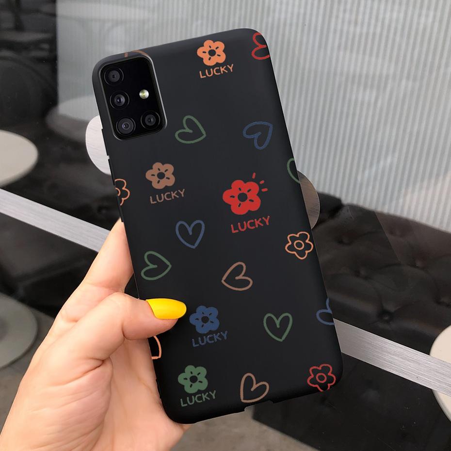 For Samsung Galaxy A51 5G SM-A516B Lovely Printing Jelly Phone Case Soft Silicone TPU Back Cover For Samsung A51 5G UW SM-A516V