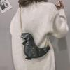 Chic PU Dinosaur Handbag Shoulder Bags Lightweight Crossbody Bag for Girls