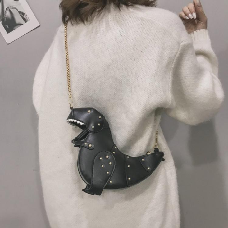 Chic PU Dinosaur Handbag Shoulder Bags Lightweight Crossbody Bag for Girls