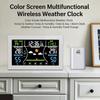 Orologio Stazione Meteo con Schermo a Colori con Monitor di Temperatura Umidità per Casa Giardino Garage Cantina Cantina