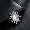 Sunflower Suit Lapel Pin Metal Men Brooch Vintage Fashion Suit Collar Pin  Collar Decoration