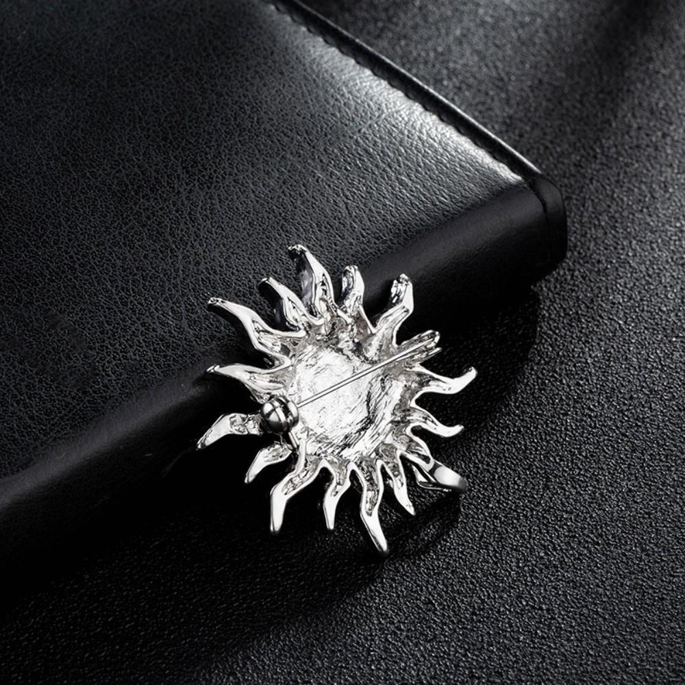 Sunflower Suit Lapel Pin Metal Men Brooch Vintage Fashion Suit Collar Pin  Collar Decoration