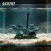 Handcrafted Fish Tanks Ornament Miniature Wrecked Ship Artificial Boats Aquariums Decoration for Underwater Sceneries