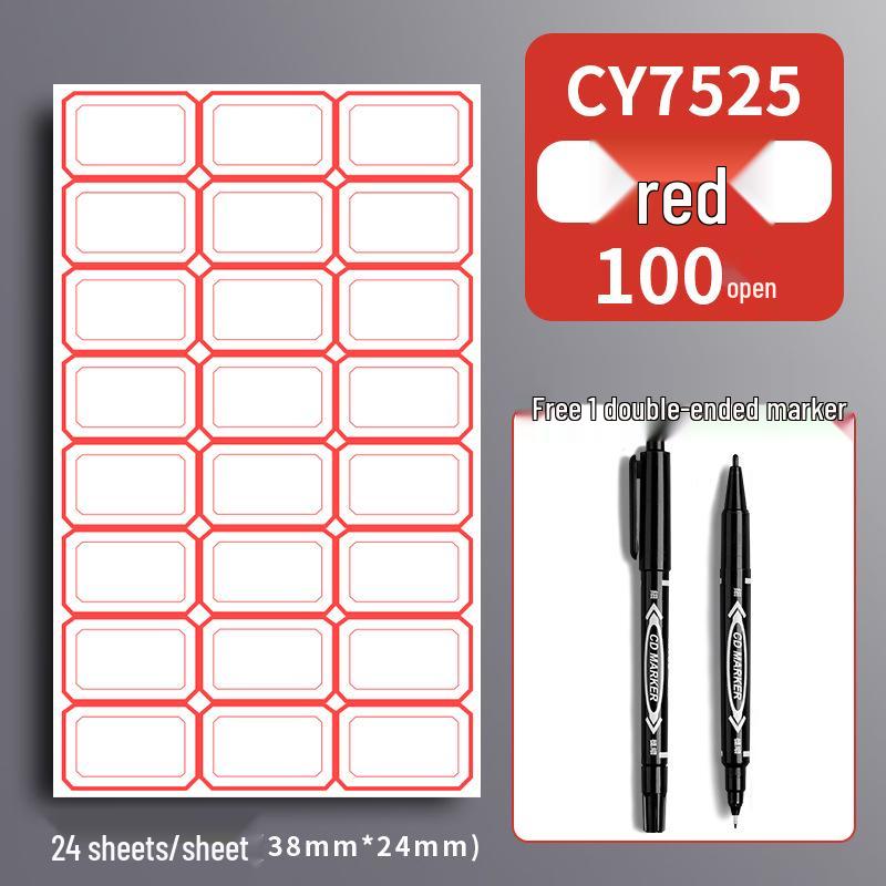 Handwritten Self-Adhesive Label Stickers for Office and Memo Marking