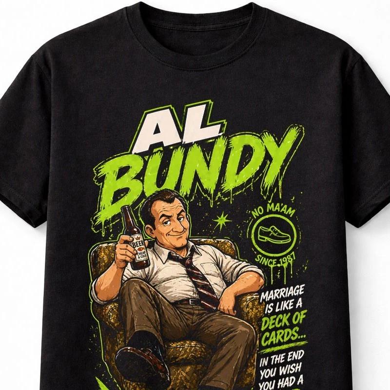Al Bundy No Maam Married with Children Funny Quote Graphic Unisex TShirt S