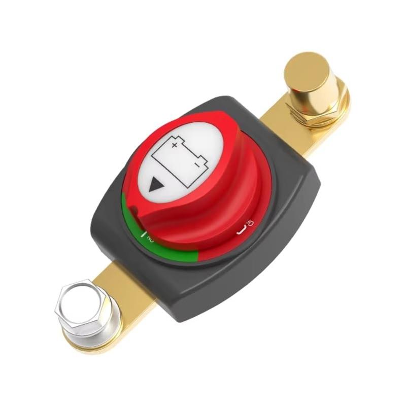 Integrated Emergency Cut Off Switches Accessory for Battery Posts Brass Terminals Connectors Prevents Loose Contacts