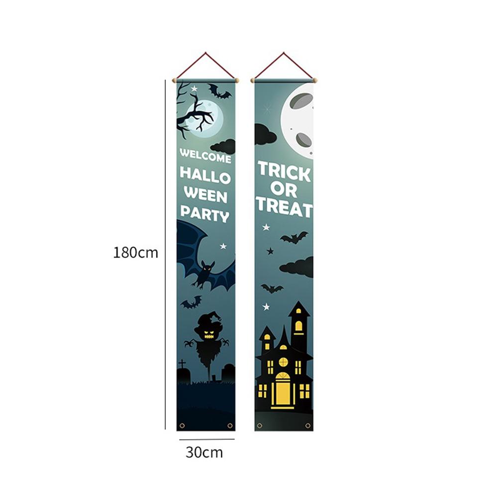 T02C!Halloween Decorations Porch Signs,Welcome Banner Hanging Bunting Flag, Halloween Hocus Pocus Decorations