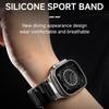 Silikon Sportarmband für Apple Watch Ultra 2/3 49mm Serie 11 46mm 10 9 8 7 45mm Gummiband für IWatch 6 5 4 Se 44mm 42mm Armband