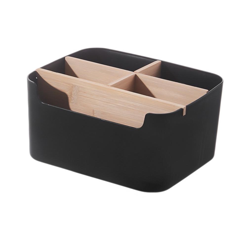 

5 ячеек настольный ящик для хранения многофункциональный держатель пульта дистанционного управления для телевизора новый ящик для хранения пульта дистанционного управления чёрный