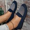 Fashion Women Flats Mesh Designer Comfortable Women Shoes Flat Slip-On Casual Loafers New Round-toe Four-Season Walking Sneakers Women