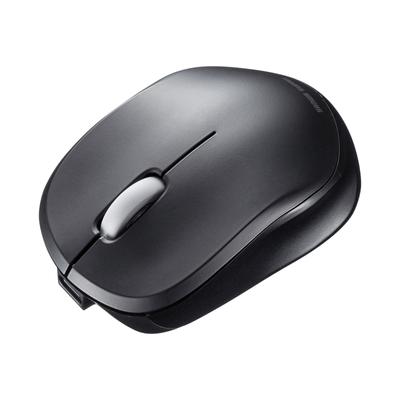 Sanwa Supply Quiet Bluetooth Blue LED Mouse (Rechargeable/Black) MA-BBS308BK