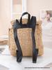 Stylish Minimalist Women's Commuter Backpack - Large Capacity, Versatile Hollowed-Out Straw Braided Design