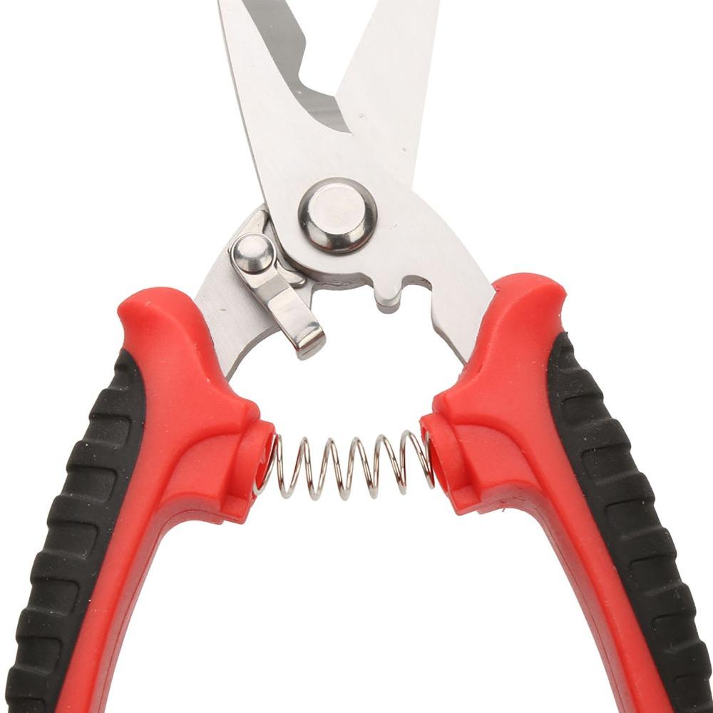 180mm Multifunction Scissors 3CR13 Steel Garden Tool Pruning Scissors  Electrician Tool