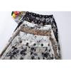 Women Floral Print Wide Leg Cropped Pants Elastic Waist Casual Summer Trousers