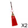 Auto Rearview Mirror Pendant Resin Lotus Tassel Car Hanging Dangling Feng Shui Charm Ornament for SUV