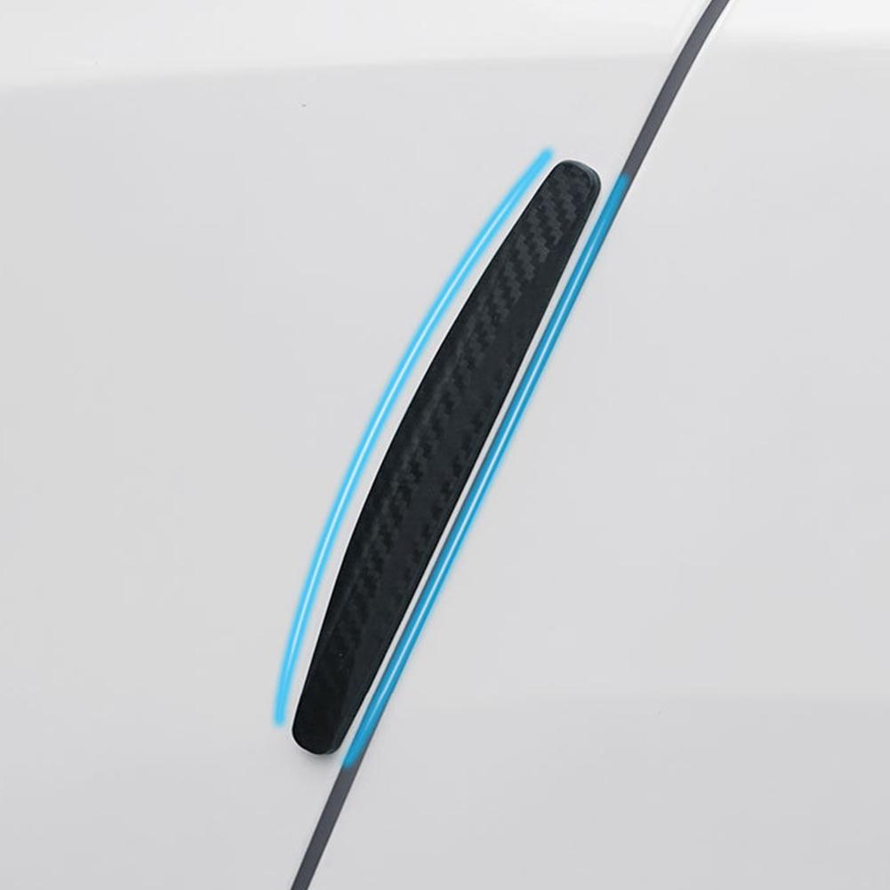 4Pcs Car Bumper Anti-collision Strips Door Body Scratch Automotive Protective Tape Strips Door Guard Lip Stickers Car Accessorie Interior Mirrors 6