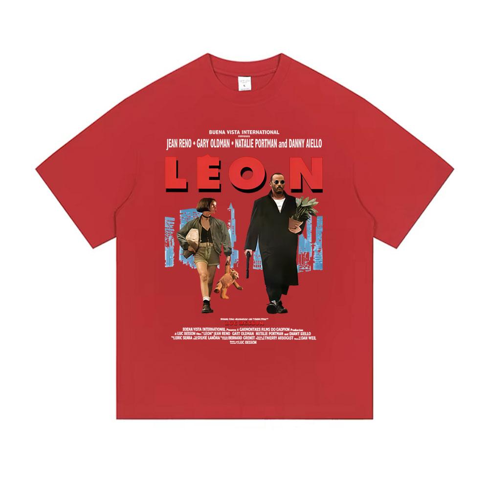 Classic Movie Leon The Professional Tshirt Unisex Women Casual Cotton Vintage Tshirts Unisexs Hip Hop Gothic Rock Oversized T Shirt