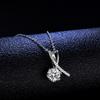 Tancise S925 Sterling Silver Moissanite Luxusný osobný náhrdelník s príveskom Dámsky klasický náhrdelník s prílivom na párty darček na párty