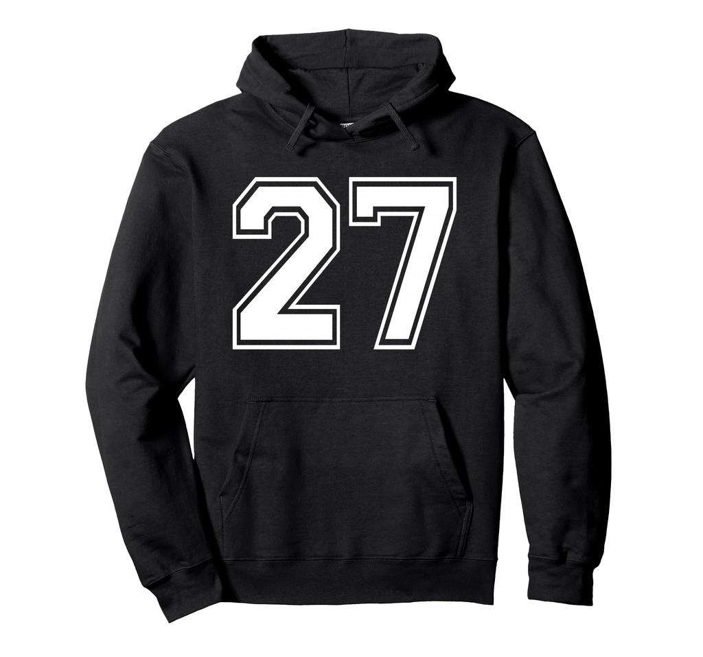 Number Twenty Seven #27 Sports Team Uniform Hoodie