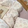 Live Broadcast Explosion Class A Maternal And Infant Grade Cotton Pure Cotton Double-Layer Yarn 4-Pcs Set Student Children'S Dormitory 3Pc Quilt Cover