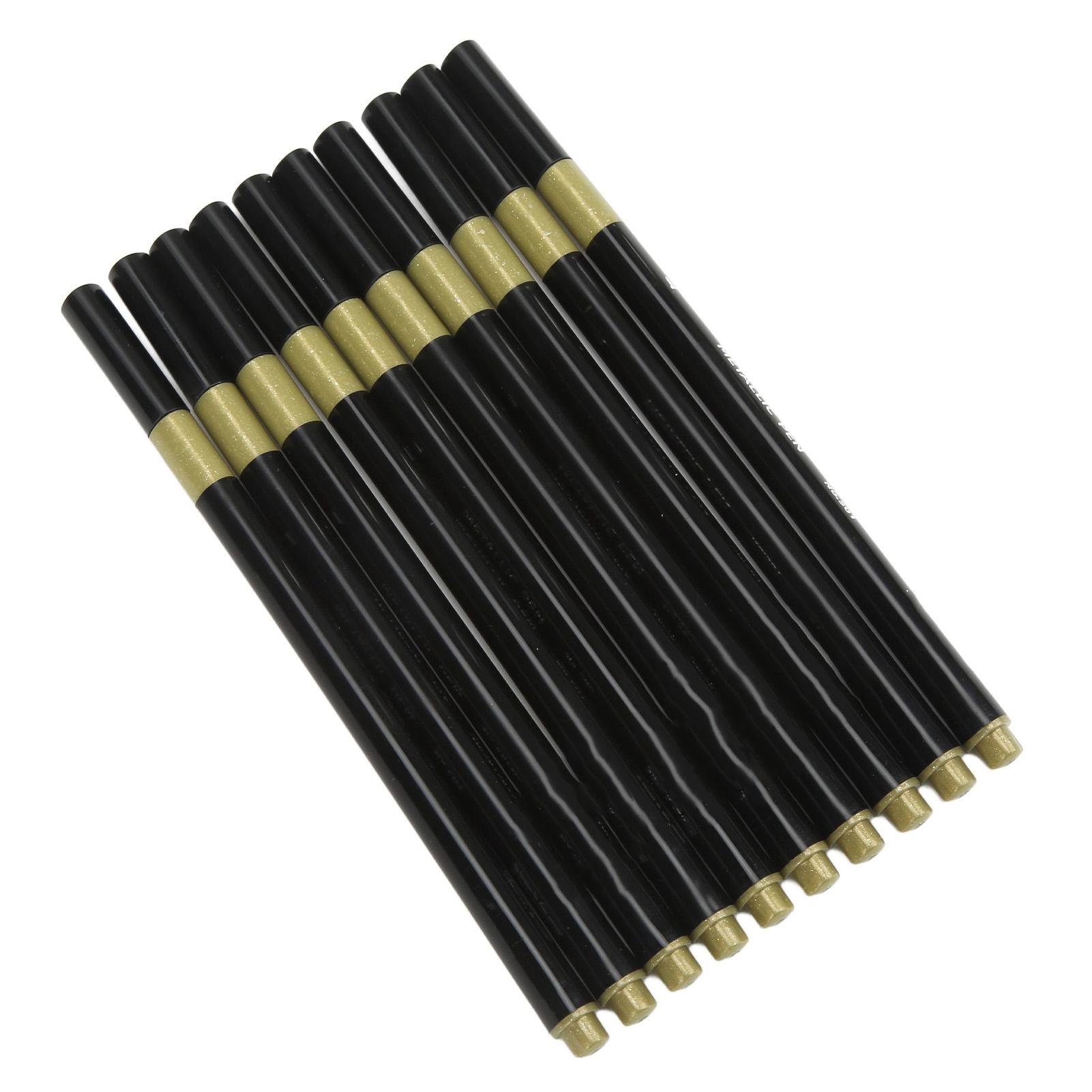 

10pcs Metallic Marker Water Based Purple Ink Odorless Waterproof Round Nib DIY Doodling Metallic Paint Pens