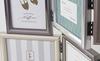 Kishima KP-31340 Photo Frame, Large, Tabletop, Wall-Mounted, Horizontal, 6-Window, Stylish Silver and Bronze, Interior Frame