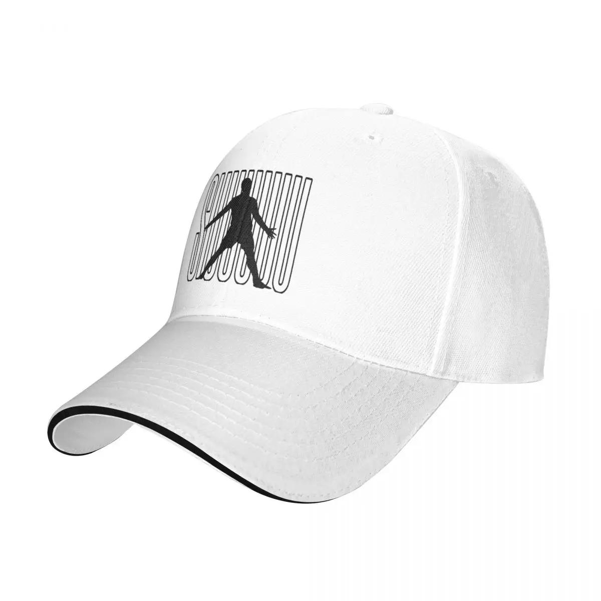 

Cristiano Ronaldo Funny Baseball Caps Popular Sandwich Hat Unisex Polyester Hats Cap Outdoor Adjustable білий