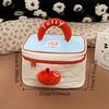 Dopamine Color Cute Cabin Makeup Bag Kawaii Toiletry Bag Portable Handheld Cosmetic Case  Travel