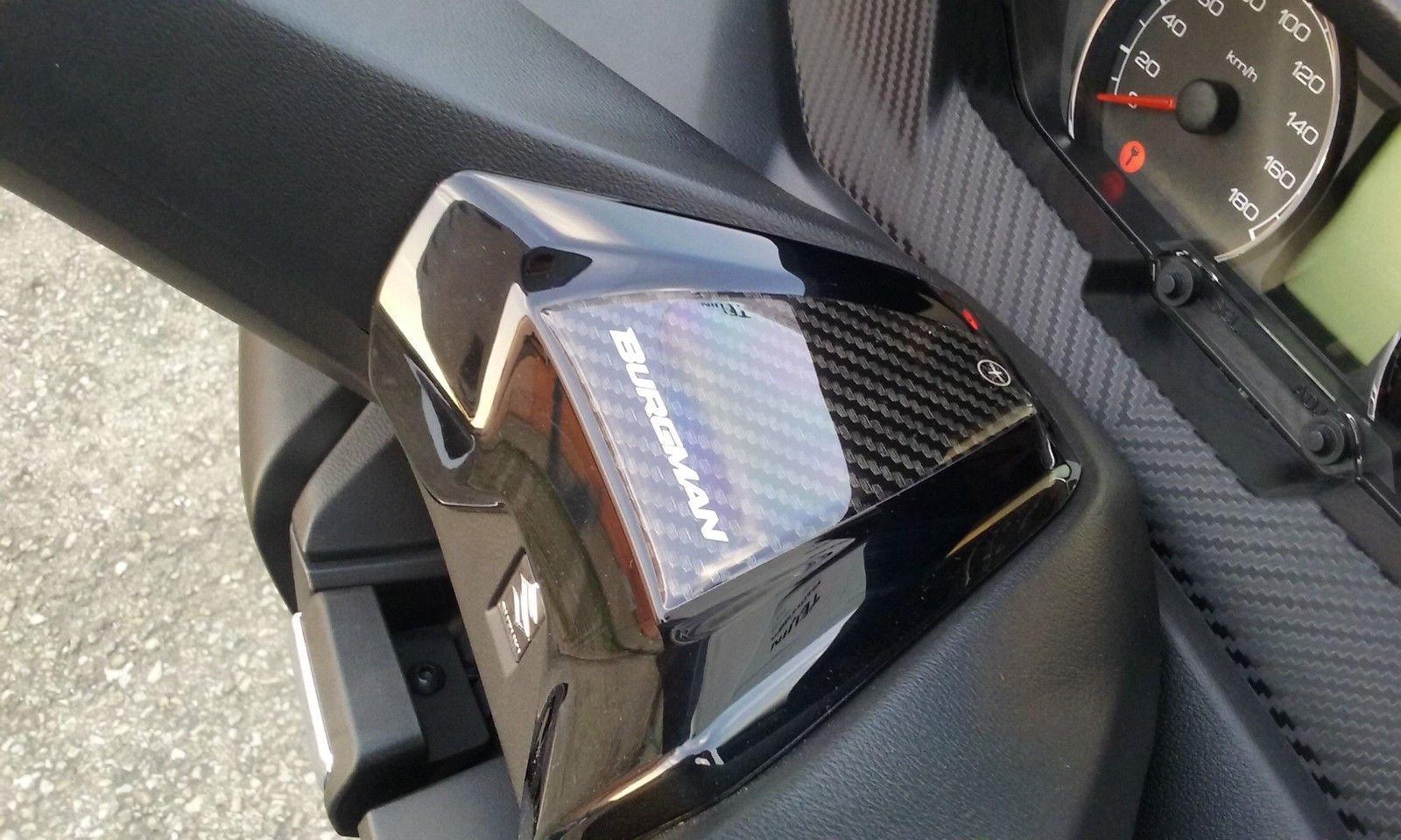 

labelbike 2 Наклейки 3D Гель Защита Ног Пассажира для Скутера Suzuki Burgman 400 - 2017-2023 чёрный