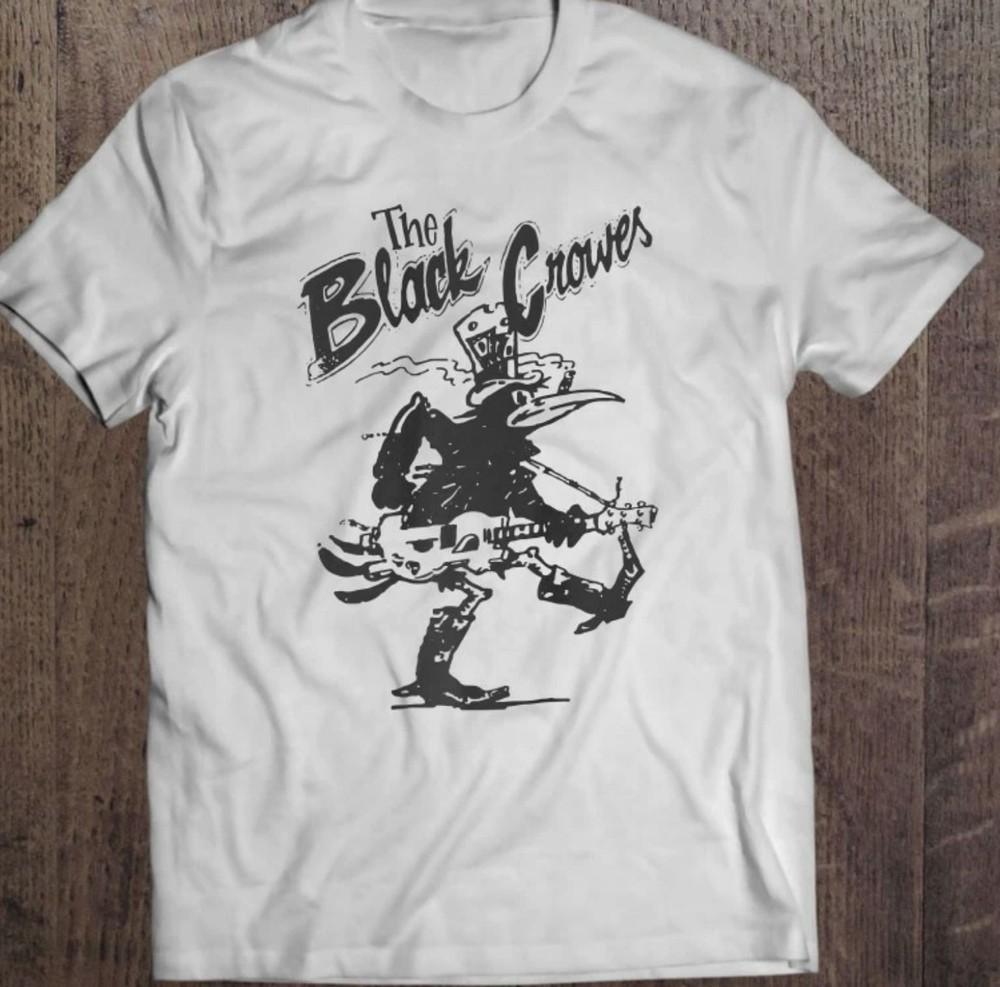 New Rare Black Crowes Guitar All size Gifft Funny White Shirt