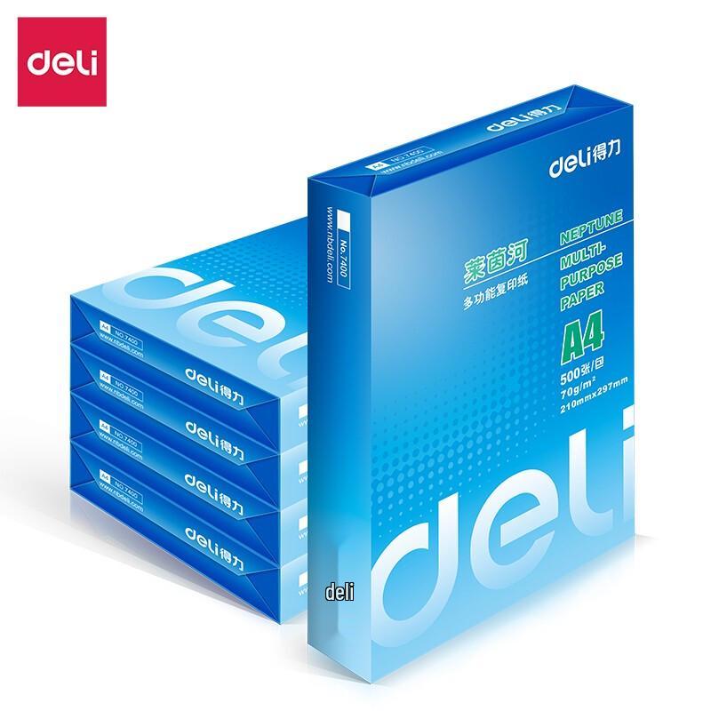Deli 7401 A4 70g Copy Paper (5-Pack)
