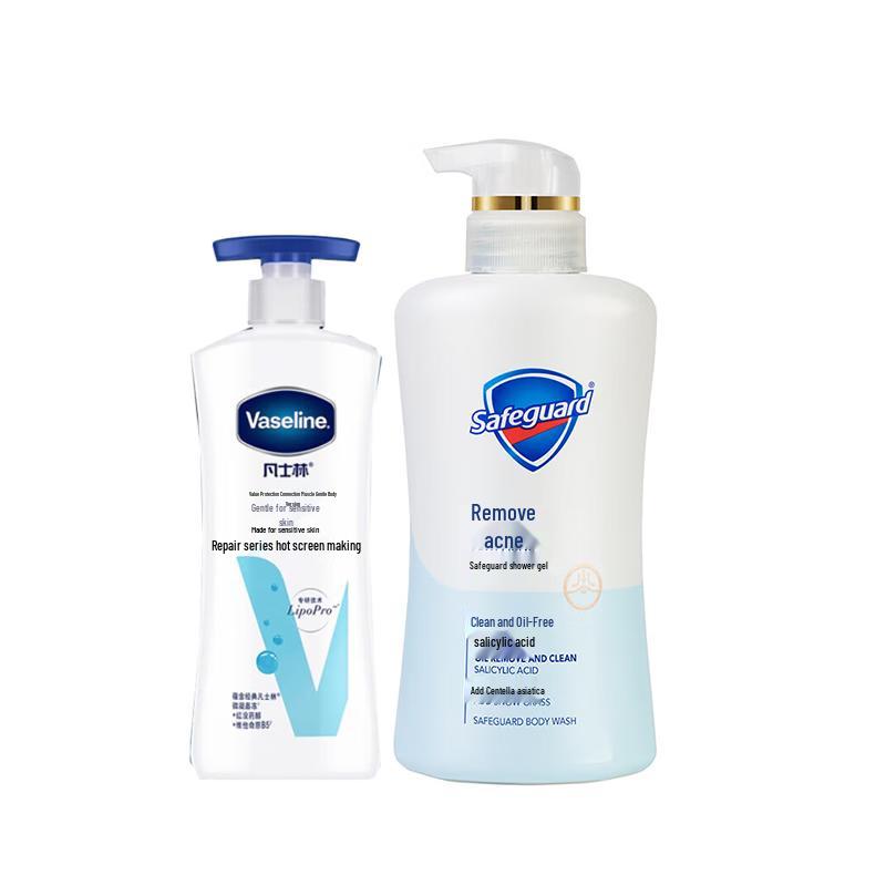 

Vaseline Sensitive Skin Lotion & Centella Shower Gel Set
