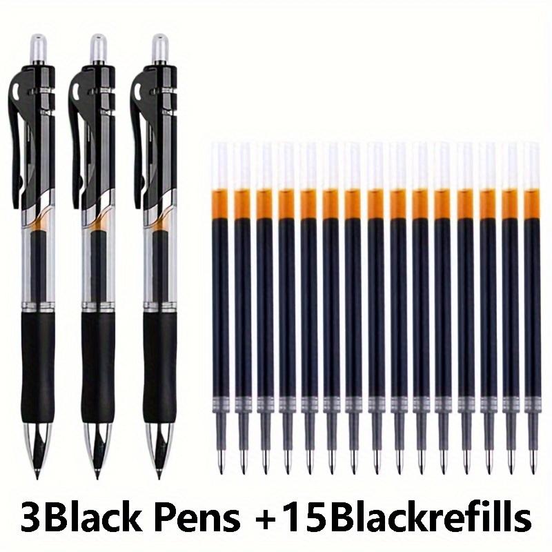 Set of 18 Adorable Gel Pens,Featuring a 0.5Mm Extra-Fine Point,Retractable Plastic Tips, Suitable for School And Office Supplies
