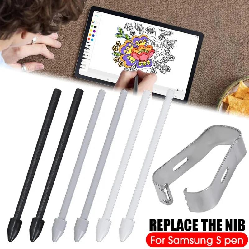 Stylus Pen Replacement Tablet Pencil Nib for Samsung Galaxy S Pen Tab S9 S23 Wear Resistant Stylus Pencil Tips with Tweezer Set 6