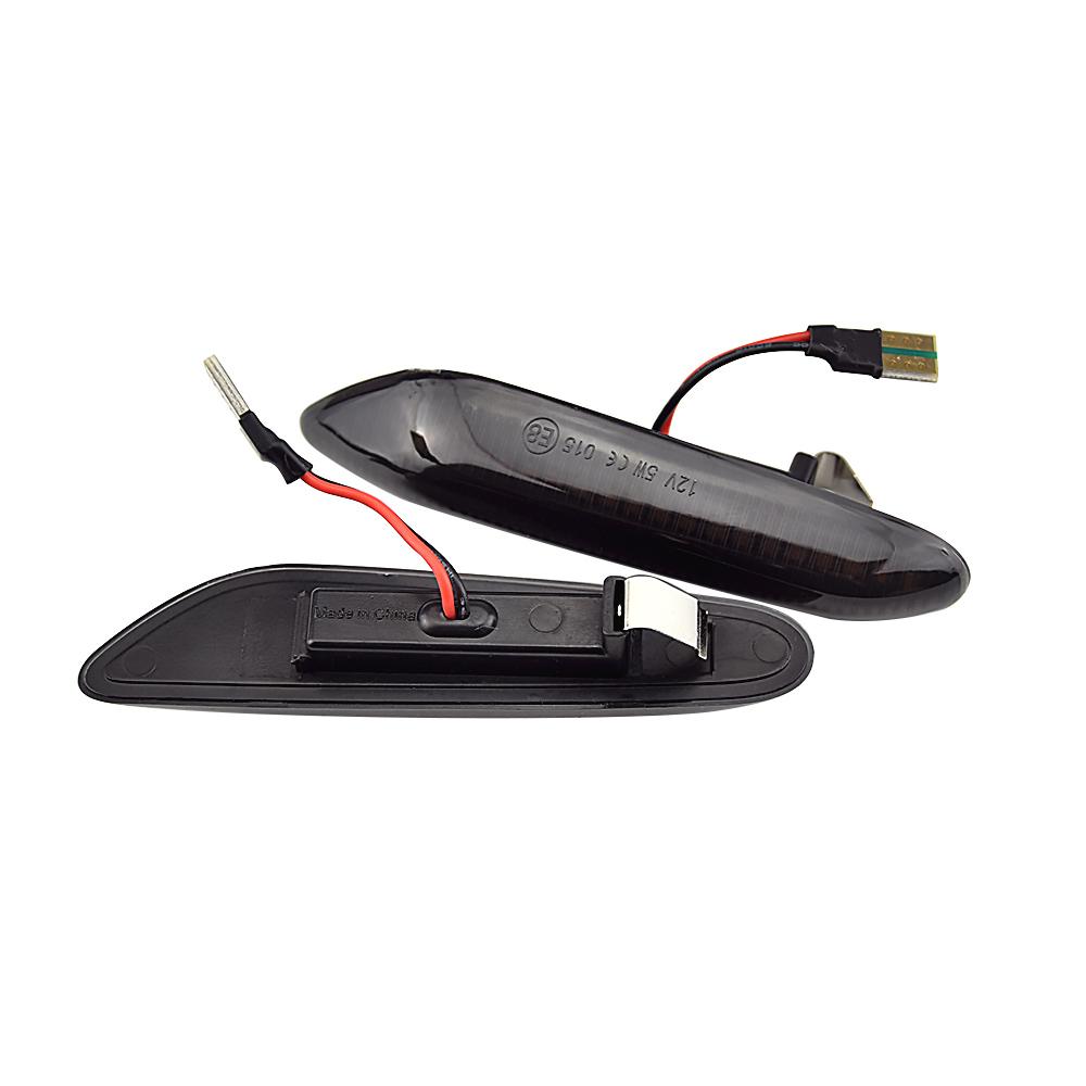 2X For BMW E60 E61 E90 E91 E87 E81 E83 E84 E88 E92 E93 E82 E46 1 3 5 Series X1 X3 2004 2010 Dynamic LED Fender Light Side Marker