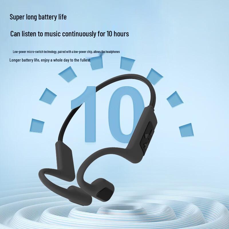 Waterproof S800 Bone Conduction Bluetooth Earphones for Swimming and Sports with Ear-Hook Design and High-Quality Sound