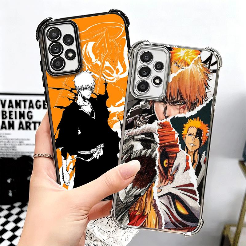 Bleach Kurosaki Ichigo Plating Phone Case For Samsung A17 A07 A37 A57 A16 A56 A15 A55 A14 A54 A13 A53 A26 A36 A25 A35 A24 A34 A2