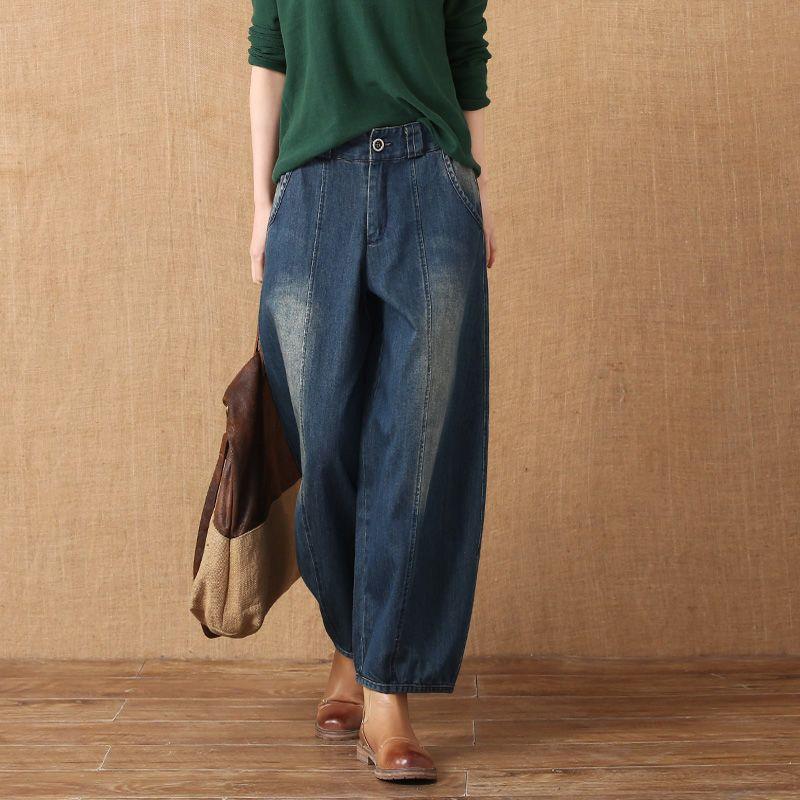 

Retro Lantern Women s Wide-Leg Jeans - Spring 2025 High-Waist, Loose Fit, Plus Size, Trendy & Versatile 28 (suggested for 100-110 pounds)