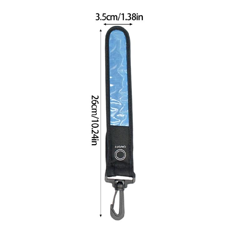Weather Resistant Reflective LED Light Up Backpacks Hanging Pendant with Clip for Cycling Jogging Pet Accessories