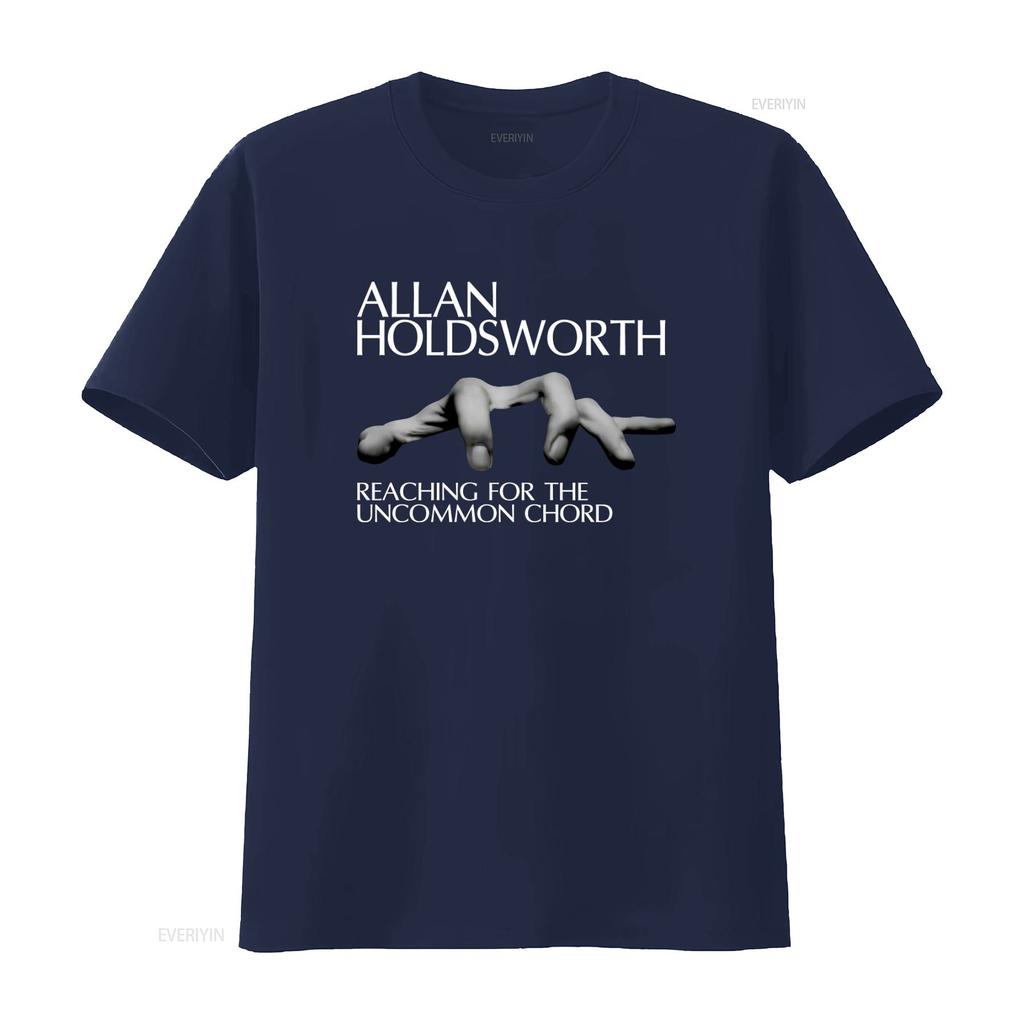 Allan Holdsworth Black Adult T Shirt High Quality with Reaching for the Uncommon Chord Print Vintage Washed Designer Clothes