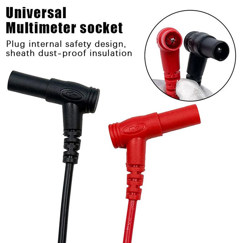 20A 1000V Multimeter Test Leads Extra Sharp Steel Needle Extended Universal Fine Tip PVC Anti-Freeze Probe Accessories