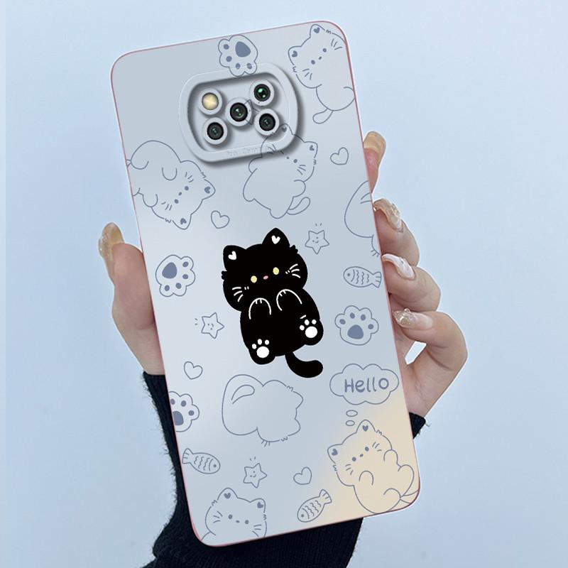 Case For Poco X3 Pro / Poco X3 NFC Sweet Girls Cats Silicone Soft Back Cover For PocoX3 X3Pro X3NFC Bumper Protective Casing