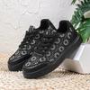 Fashion Lace White Shoes Women Hollow-out Walking Flats Breathable Mesh Casual Footwear for Jogging Traveling