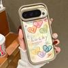Gradient Rainbow Love Heart Case For Google Pixel 10 Pro XL Shockproof Bumper Soft Silicone Phone Back Cover For Pixel 9A 9 8 7 Pro 8A 7A